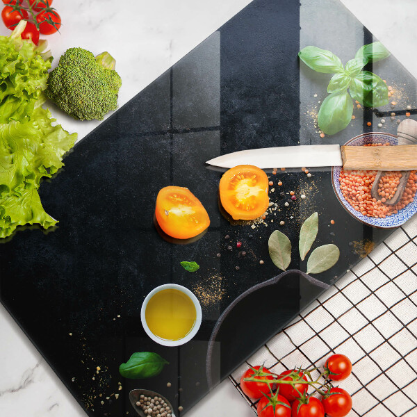 Work surface savers Spices with spices