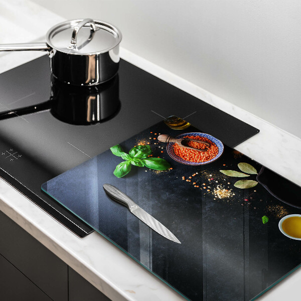 Work surface savers Spices with spices