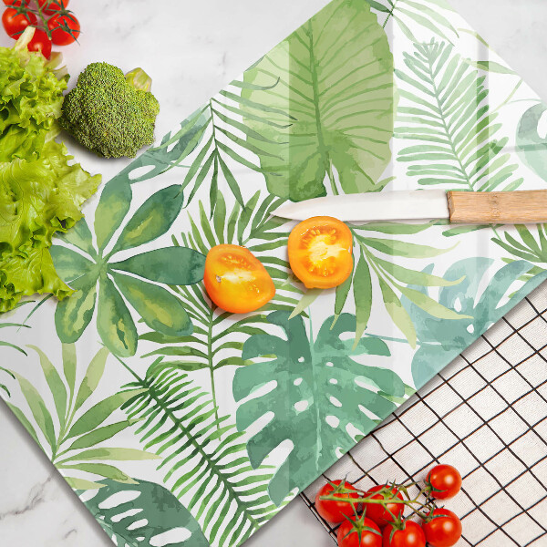 Induction hob protector Boho watercolors leaves