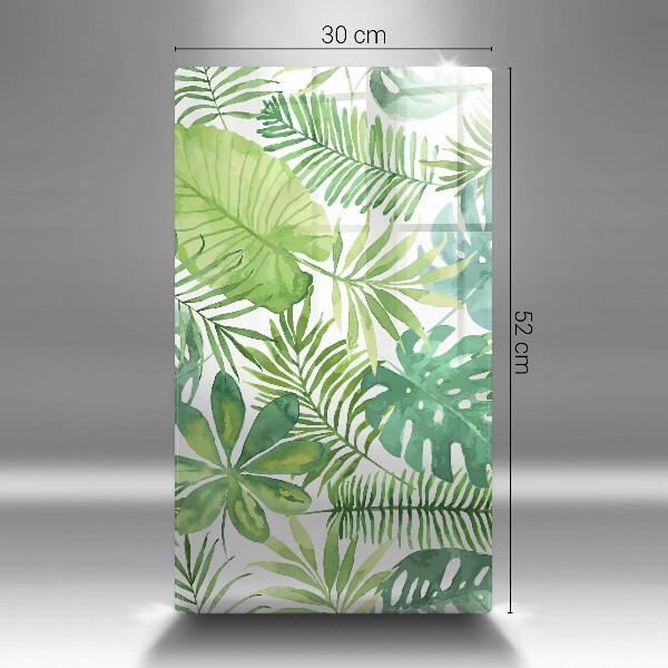 Induction hob protector Boho watercolors leaves