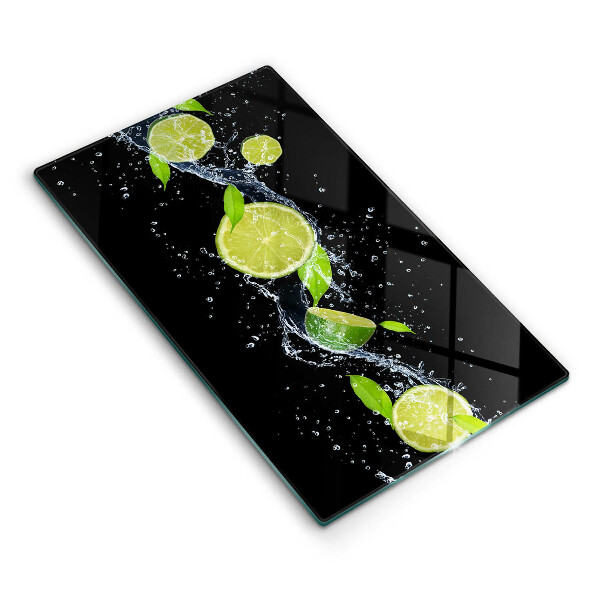 Induction hob protector Juicy lime in water