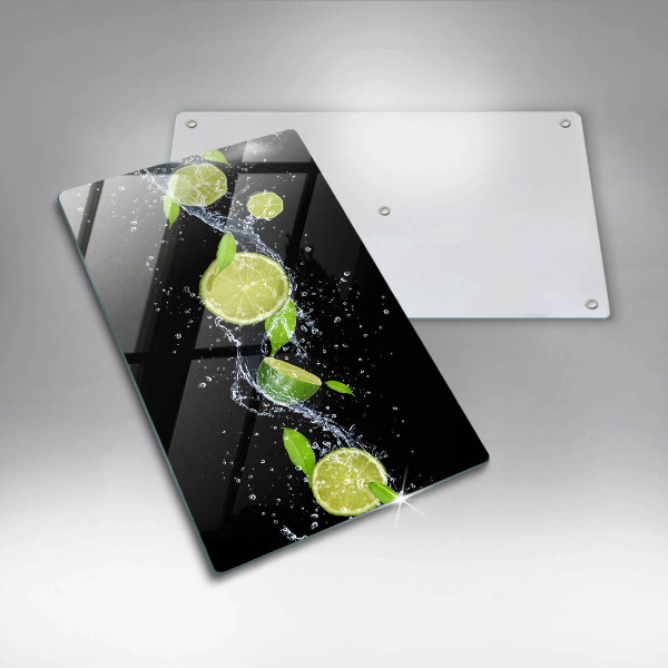 Induction hob protector Juicy lime in water