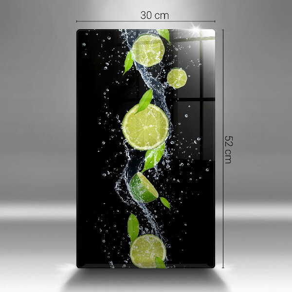 Induction hob protector Juicy lime in water