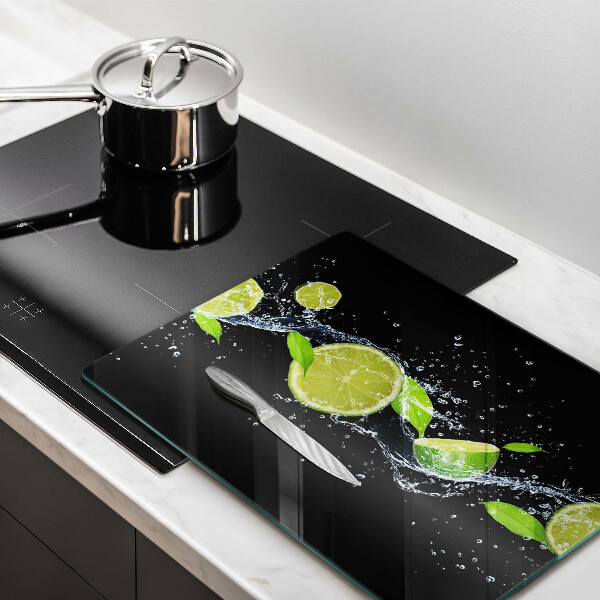 Induction hob protector Juicy lime in water