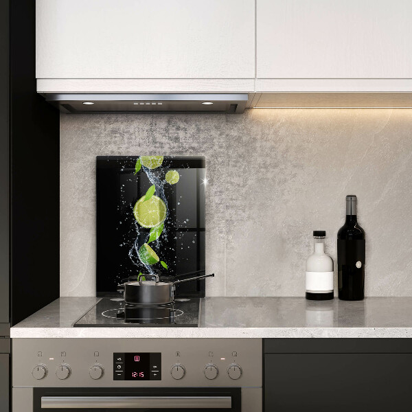 Induction hob protector Juicy lime in water