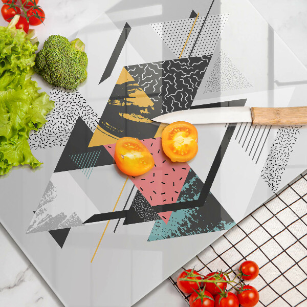 Induction hob protector Abstraction of the triangle