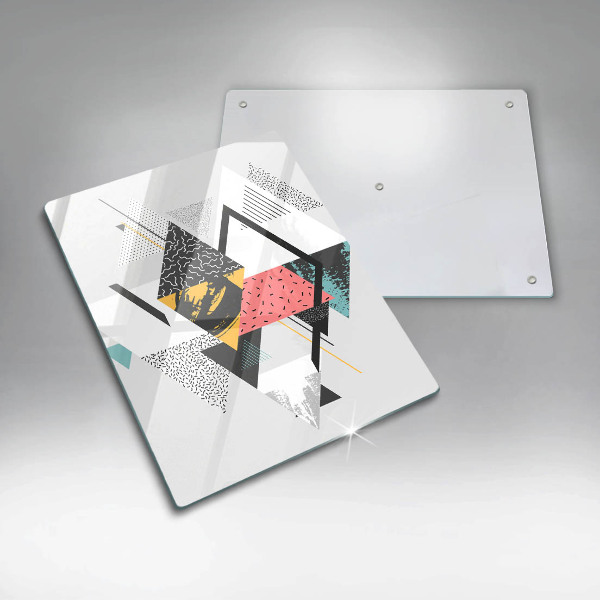 Induction hob protector Abstraction of the triangle