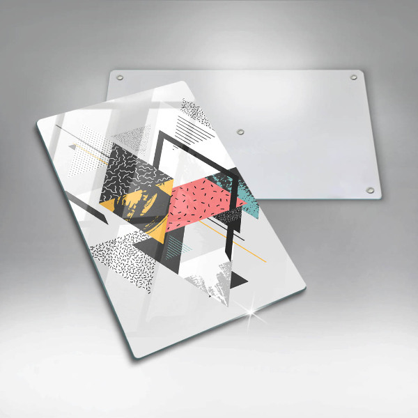 Induction hob protector Abstraction of the triangle