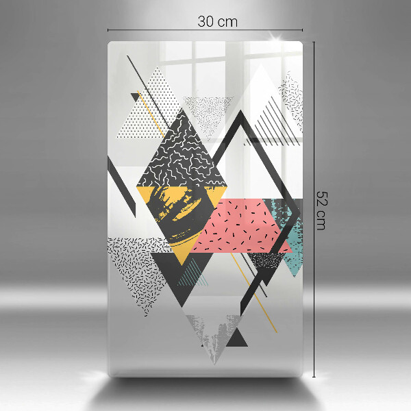 Induction hob protector Abstraction of the triangle