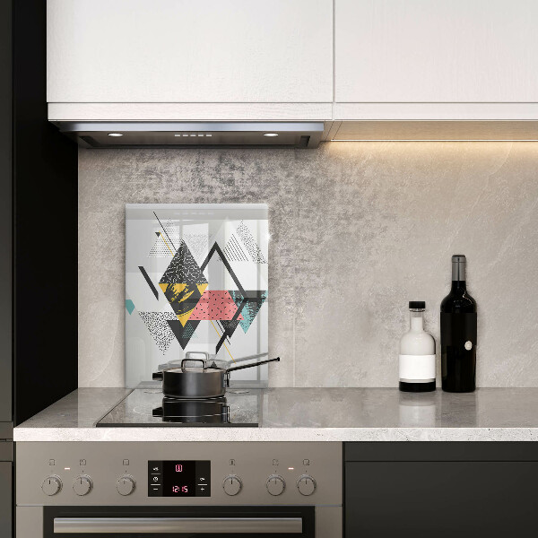 Induction hob protector Abstraction of the triangle