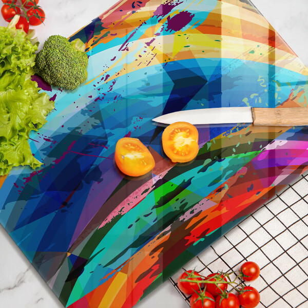 Induction hob protector Colorful paint stains