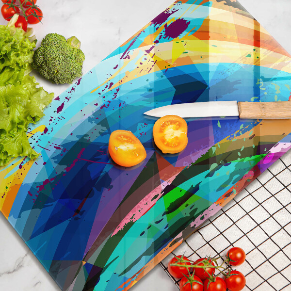 Induction hob protector Colorful paint stains