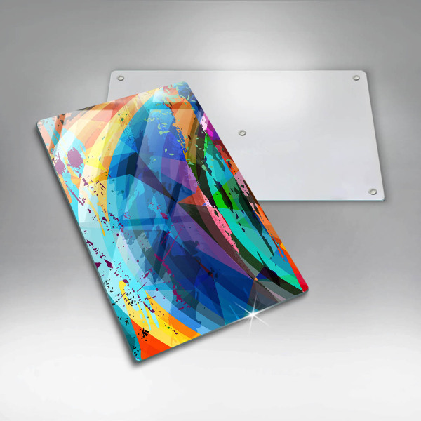 Induction hob protector Colorful paint stains