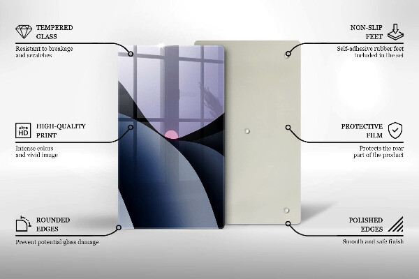 Induction hob protector Abstraction shapes