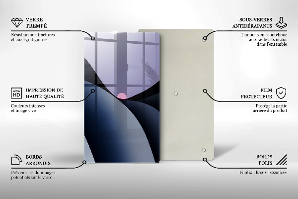 Induction hob protector Abstraction shapes