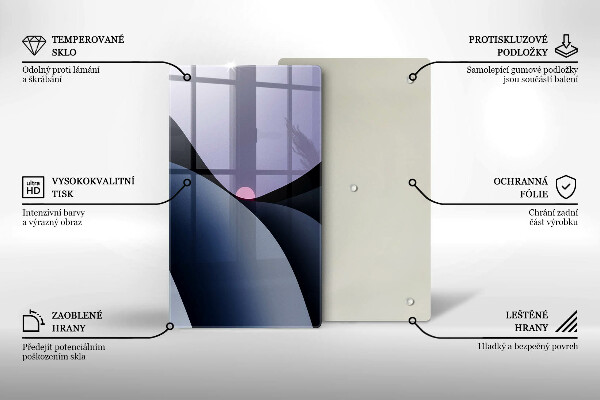 Induction hob protector Abstraction shapes