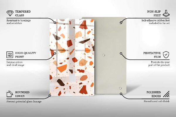 Induction hob protector Decorative stone stone