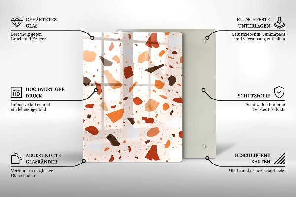 Induction hob protector Decorative stone stone