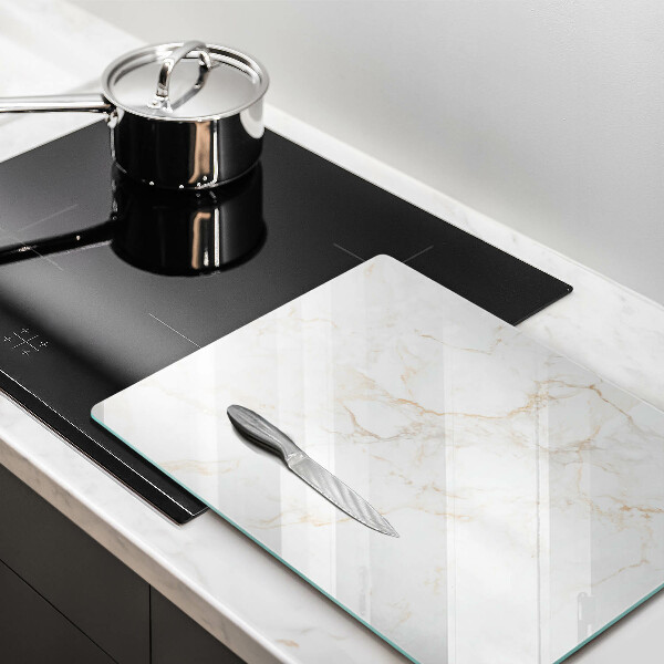 Induction hob protector Elegant stone marble