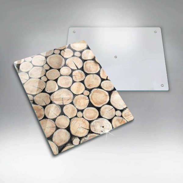 Induction hob protector Wood trunks of the tree