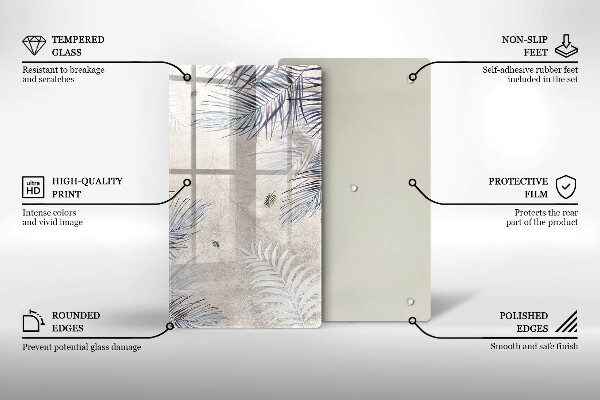 Worktop cover Subtle leaves