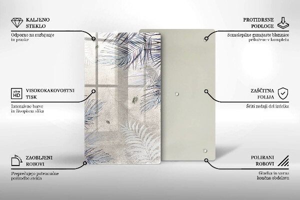 Worktop cover Subtle leaves