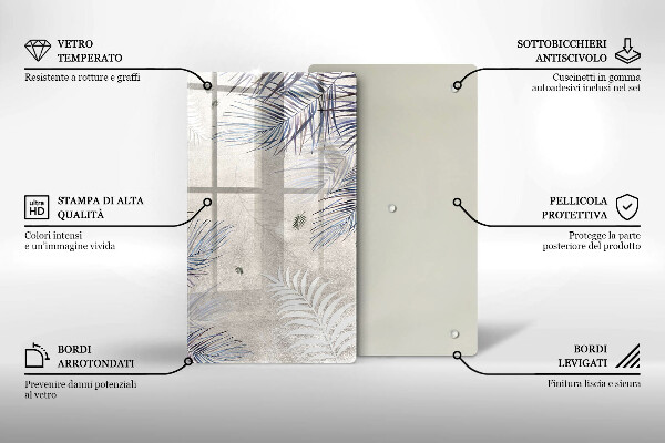 Worktop cover Subtle leaves