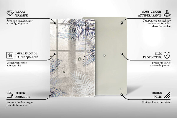 Worktop cover Subtle leaves