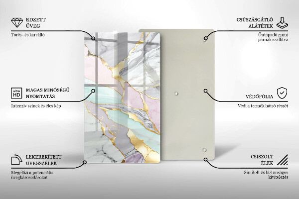 Worktop cover Pastel marble