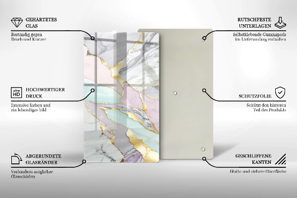 Worktop cover Pastel marble