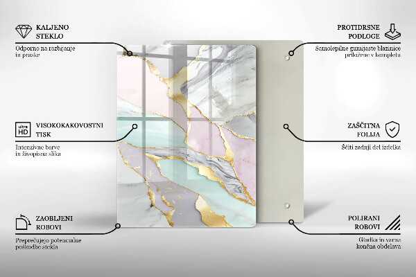 Worktop cover Pastel marble