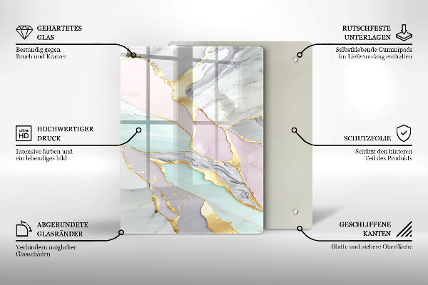 Worktop cover Pastel marble