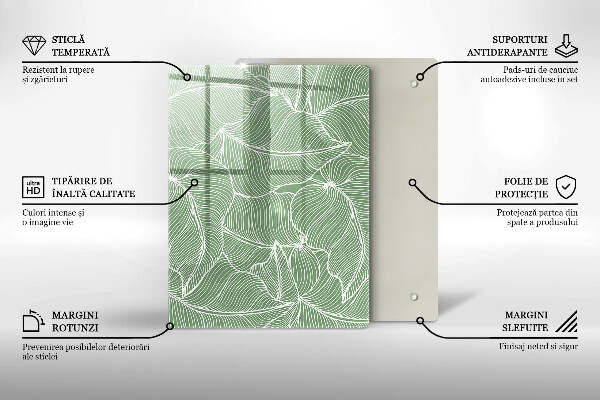 Worktop cover Linear leaves