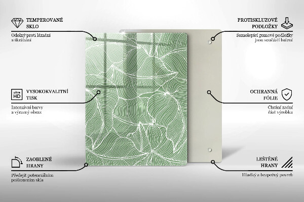 Worktop cover Linear leaves