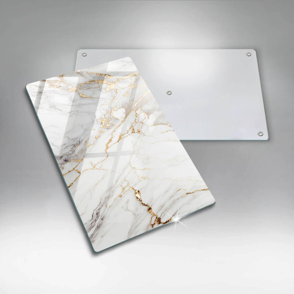Worktop cover Light marble with gold