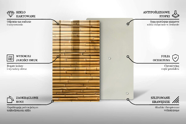 Induction hob protector Nature boho bamboo