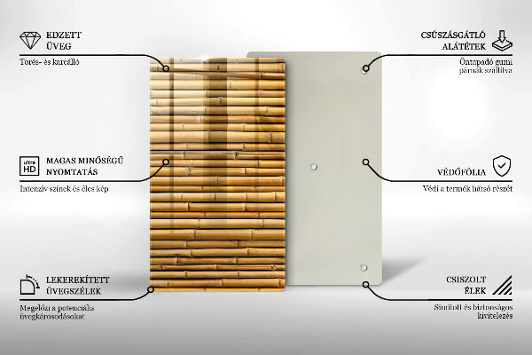 Induction hob protector Nature boho bamboo