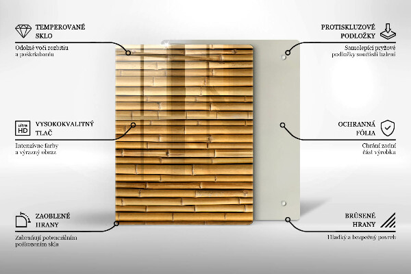 Induction hob protector Nature boho bamboo