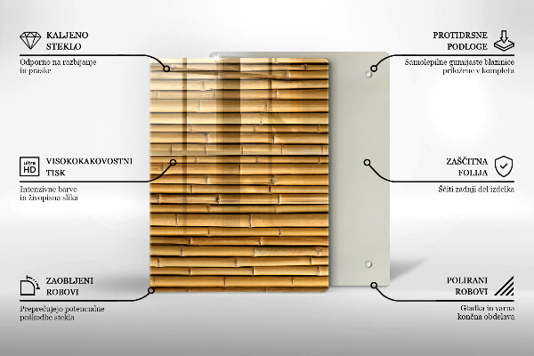 Induction hob protector Nature boho bamboo