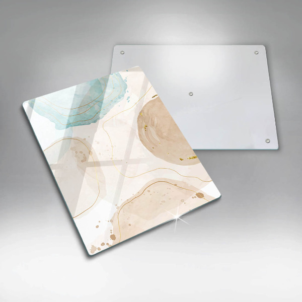 Induction hob protector Boho, spots and gold