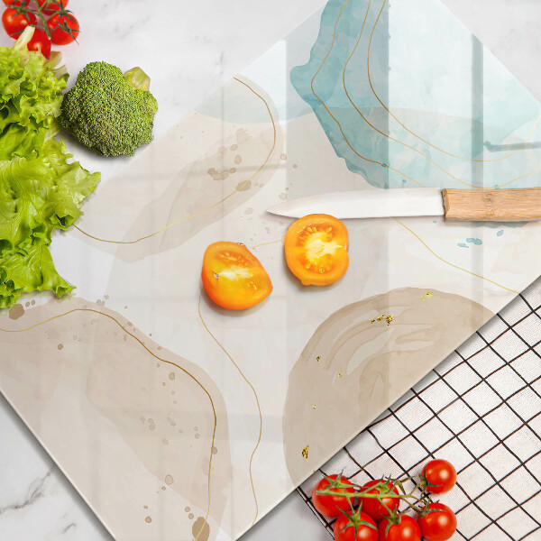 Induction hob protector Boho, spots and gold