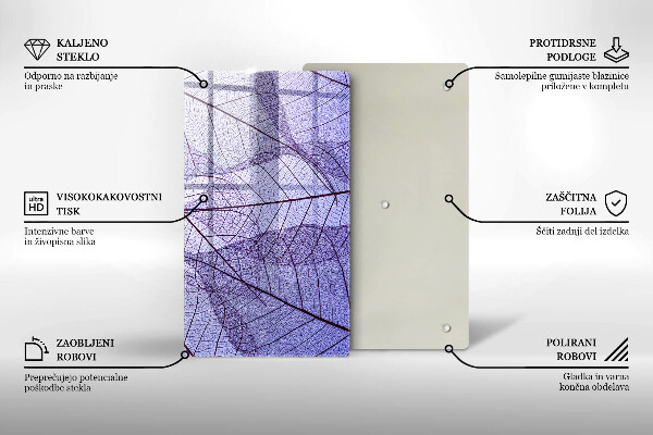 Kitchen countertop cover Leaves with veins