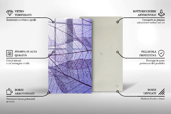 Kitchen countertop cover Leaves with veins