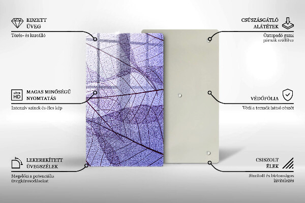 Kitchen countertop cover Leaves with veins