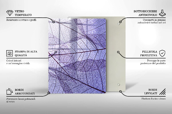 Kitchen countertop cover Leaves with veins