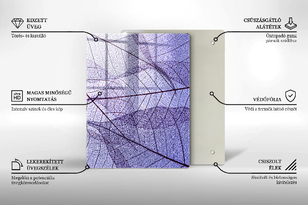 Kitchen countertop cover Leaves with veins