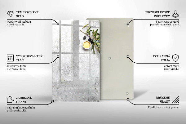 Kitchen countertop cover Olives on concrete