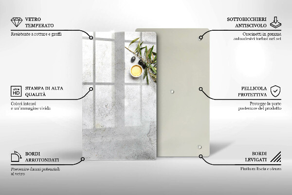 Kitchen countertop cover Olives on concrete