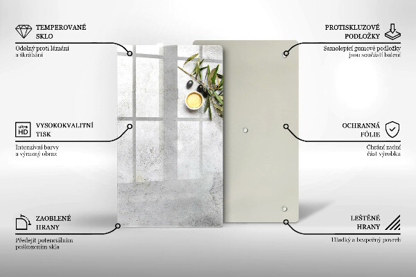 Kitchen countertop cover Olives on concrete