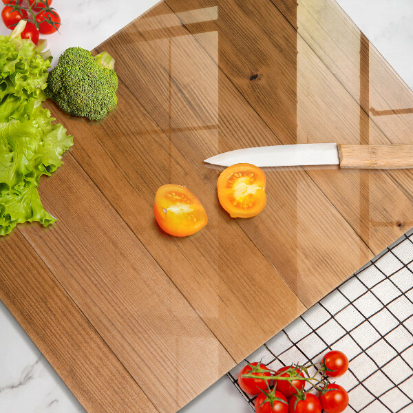 Kitchen countertop cover Wooden planks